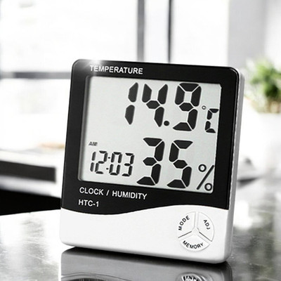 omkarzone Digital White Clock
