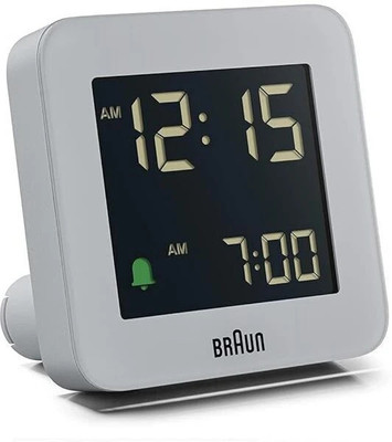 Braun Digital Grey Clock
