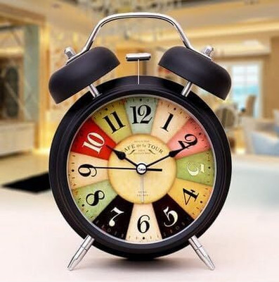 DIYAL ENTERPRISE Analog-Digital Black Clock
