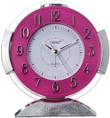 ORPAT Analog Pink Clock