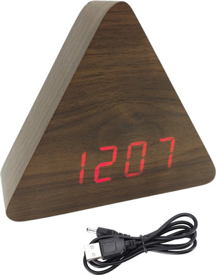 Nxz Digital Digital Brown Clock
