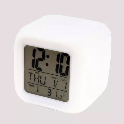 RECTITUDE Digital White Clock