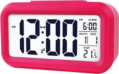 omkarzone Digital Pink Clock
