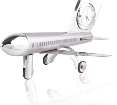 Nxz Digital Analog Silver Clock