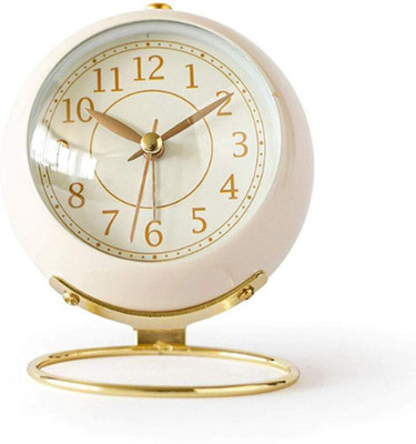 VVG TRADERS Analog-Digital Cream Clock