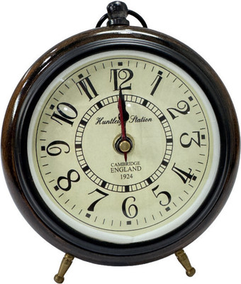 Brassvault Analog Brown, Black Clock