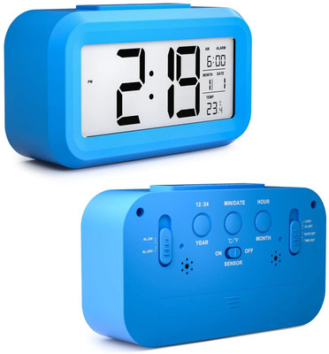 RHONNIUM Digital Blue Clock