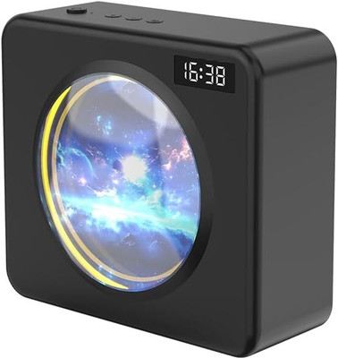 X88 Pro Digital Alarm Clock with Projection Screen Radio Operated Black Clock