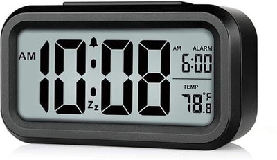 HIRPARAS Digital Black Clock