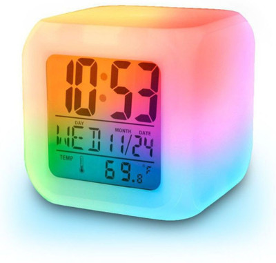 omkarzone Digital Multicolor Clock