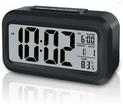 SD Teaitan Clock Digital Black Clock