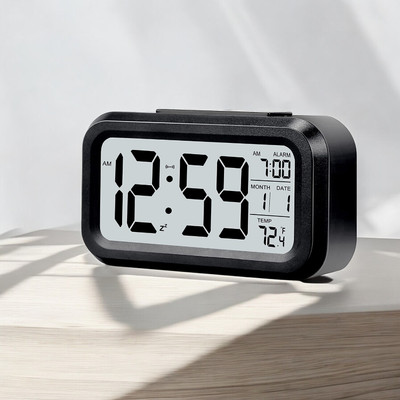 omkarzone Digital Black Clock