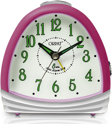 ORPAT Analog Pink Clock