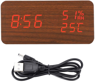 Nxz Digital Digital Brown Clock