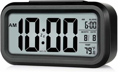 Planetoid Digital Black Clock