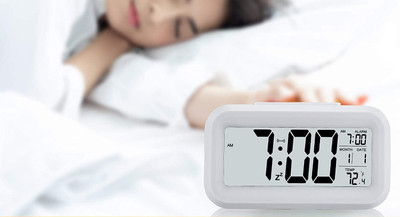 ASTOUND Digital White Clock
