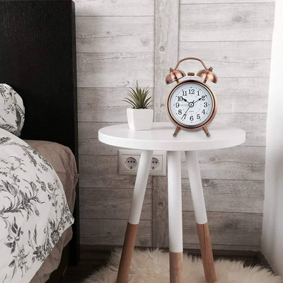 Krunal Enterprise Analog-Digital Copper Color Clock