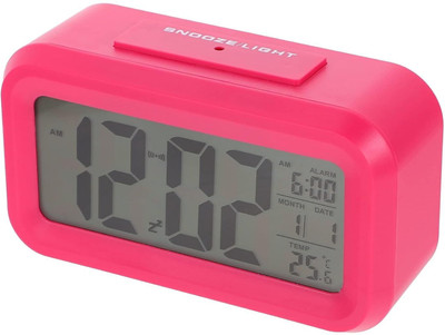 Nxz Digital Digital Pink Clock