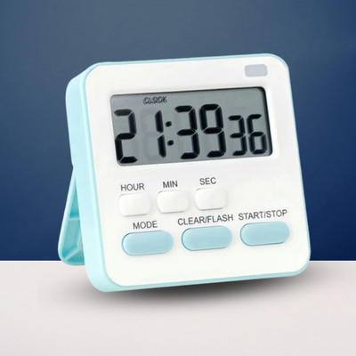 Lellow Digital Arctic Blue Clock