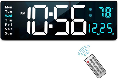 Windwarrior Digital White, Blue Clock