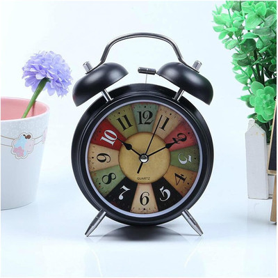 DIYAL ENTERPRISE Analog-Digital Black Clock