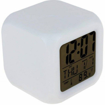 kiros Digital Alarm Clock White Clock