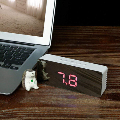 RHONNIUM Digital Black Clock