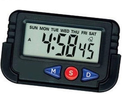 Aaradhya Digital Black Clock