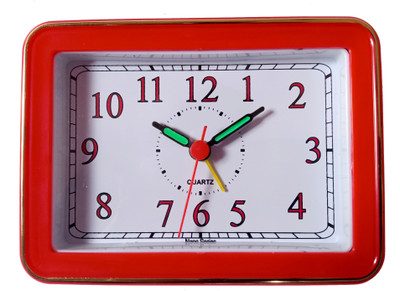 greatelms Analog Red Clock