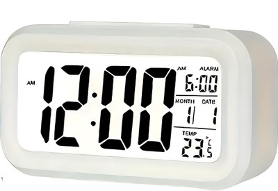 RAAGMANSAA Digital White Clock