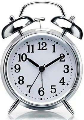Fitaza Analog Silver Clock