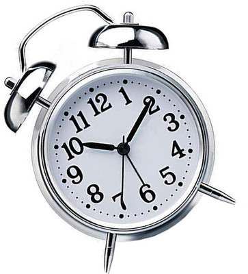DXFILUIL Analog Silver Clock