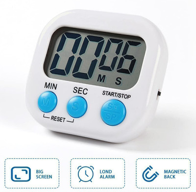 R-tek Digital White Clock