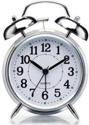 FIVANIO Analog Silver Clock