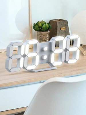 Otiporter Digital White Clock