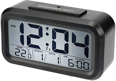 RHONNIUM Digital Black Clock