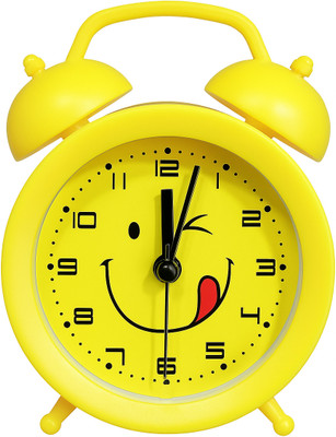 AD PVT LTD Analog-Digital Yellow Clock