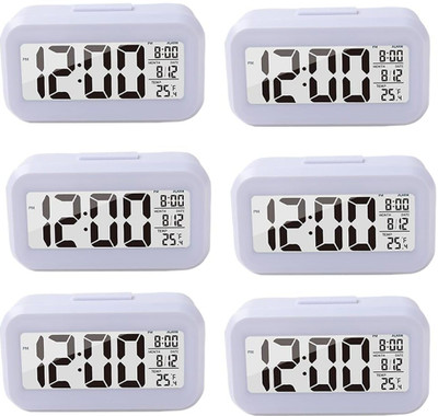 KUBER INDUSTRIES Digital White Clock