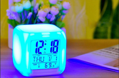 BBD Digital White Clock