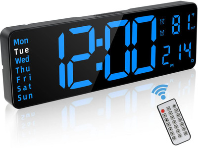 Dwiza Enterprise Digital Blue, Black Clock