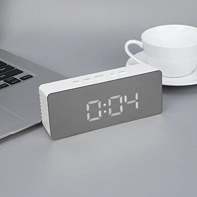 carempire Digital White Clock