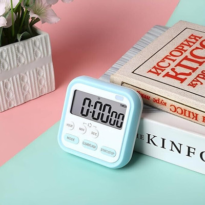 DRIJA SELLS Digital Sky Blue Kitchen Timer Clock