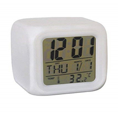 MANIYA Digital White Clock