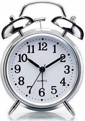 Wifton Analog-Digital Silver Clock