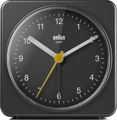 Braun Analog Black Clock