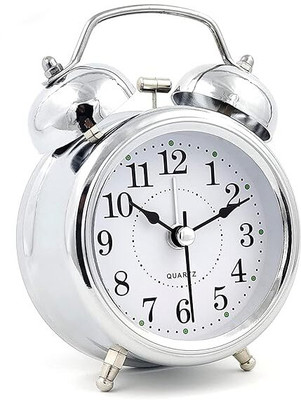 pingakssh Analog-Digital Silver Clock