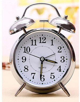 KRUNAL ENTERPRISES Analog Silver Clock