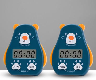 YELONA Digital Navy Blue Clock