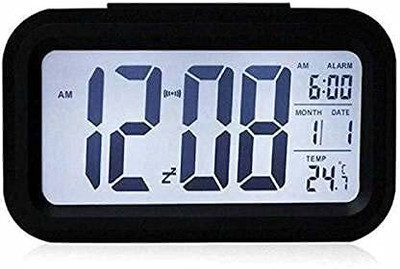 VOLTegIC Digital Black Clock