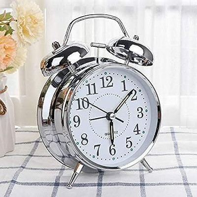 KRUNAL ENTERPRISES Analog Silver Clock